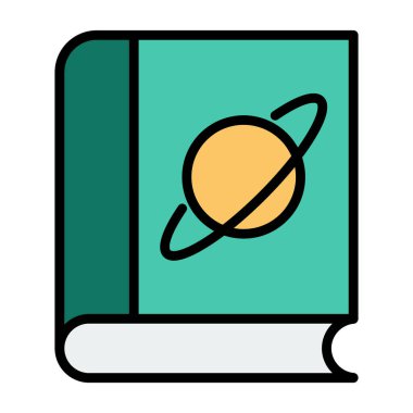 Kitap. Web simgesi basit illüstrasyon