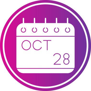 Takvim simgesinin vektör illüstrasyonu