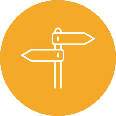 Modern yol simgesinin vektör illüstrasyonu