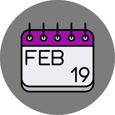 Takvim simgesi. vektör illüstrasyonu