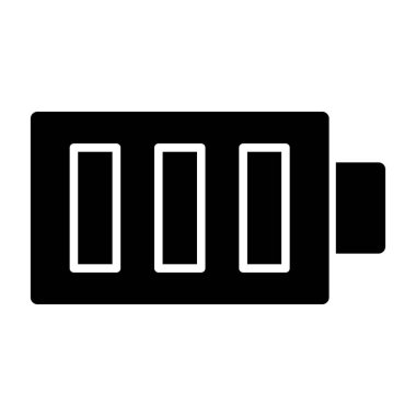 pil şarj simgesi katı biçimde