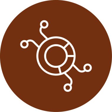 Modern teknoloji simgesinin vektör illüstrasyonu