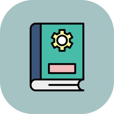 Kitap. Web simgesi basit illüstrasyon