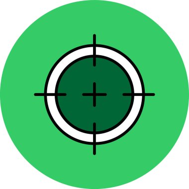 Moda biçimi izole edilmiş arkaplanda hedef simge