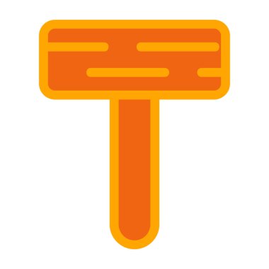 Çekiç. Web simgesi basit illüstrasyon