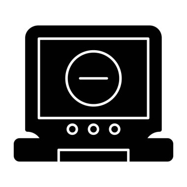 Bilgisayar Kabartma Vektörü Simgesi Tasarımı