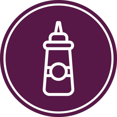 Web ve mobil uygulama tasarımınız için beyaz arkaplanda izole edilmiş şişe simgesi vektörü