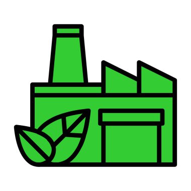 bitki fabrikası vektör simgesi