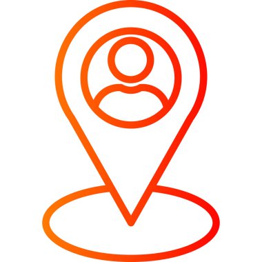 vektör konumu simgesi, basit tasarım illüstrasyonu