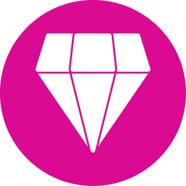 Elmas simgesi vektör illüstrasyonu