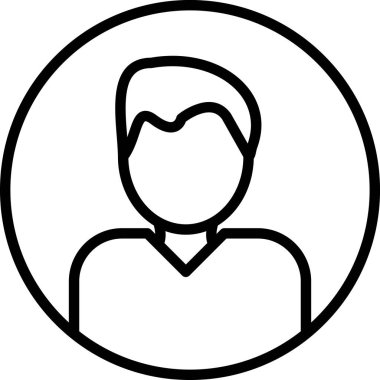 İnsan simgesinin vektör illüstrasyonu