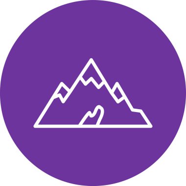 güzel dağ sembolü vektör simgesi