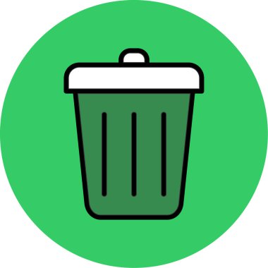 Çöp kutusu vektör illüstrasyonuName