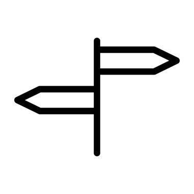 ok yönü simgesi ana hat biçiminde