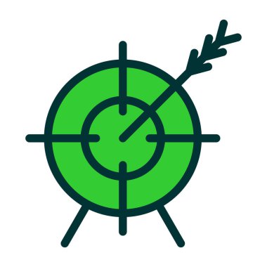 hedef simge vektör illüstrasyonu