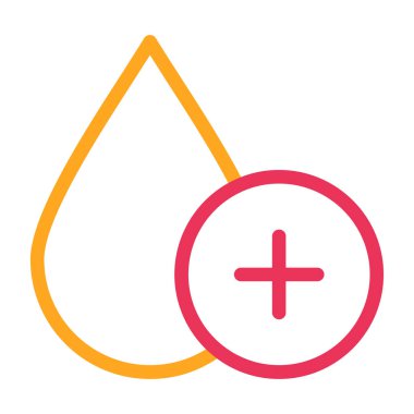 Yaprak çizgisi ve dolgu biçimi olan kan damlası