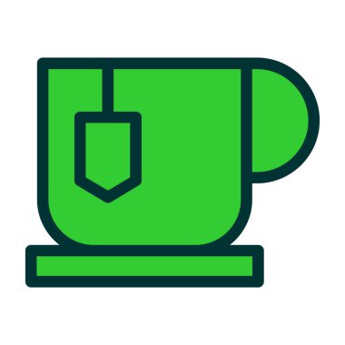 kahve fincanı ikonu vektör illüstrasyonu