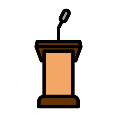 Tribün simgesi vektör gösterim tasarımı