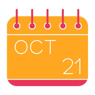 Ekim 23 rd tarih simgesi, vektör illüstrasyonu