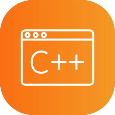 Bir web simgesinin vektör illüstrasyonu