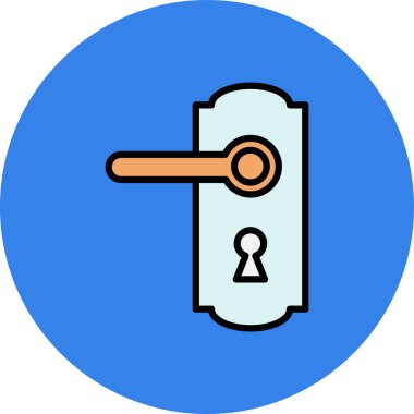 Anahtar simgesi vektör illüstrasyonu