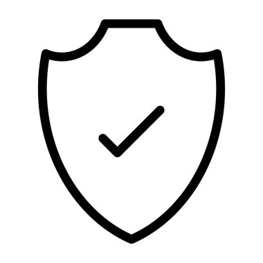 kalkan ikon vektör illüstrasyonu