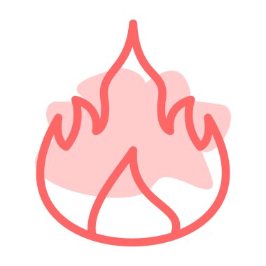 ateş alev ikonu vektör illüstrasyonuName