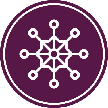 Eşsiz kar tanesi vektör simgesi