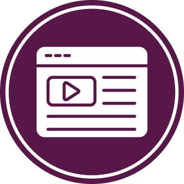 Web simgesi vektör illüstrasyonu