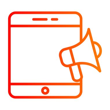 Akıllı telefon. Web simgesi basit illüstrasyon