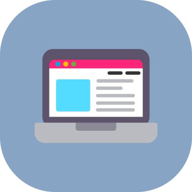 Web tasarım renk vektörü simgesi