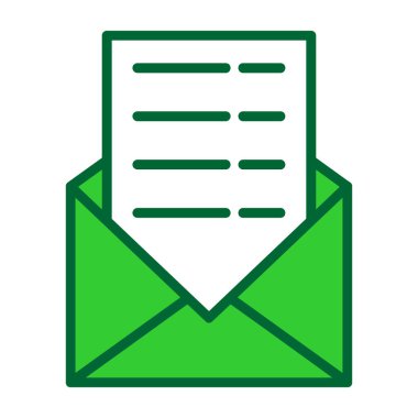 Zarf. Web simgesi basit illüstrasyon