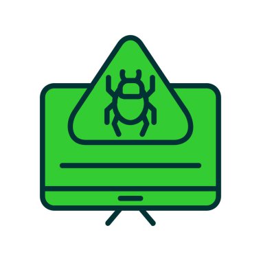 Şeffaf bir arkaplanda virüs vektör çizimi. Birinci kalite semboller. Konsept ve grafik tasarımı için vuruş simgesi.