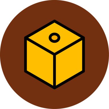 kutu simgesi, vektör illüstrasyonu