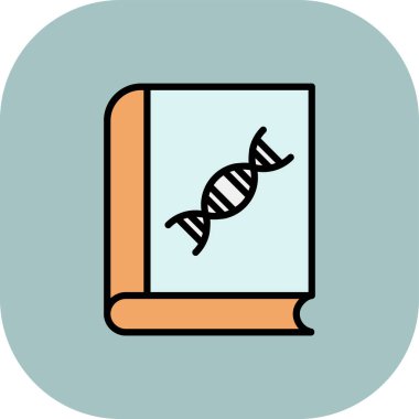 Bilim ve teknoloji renkli vektör simgesi.