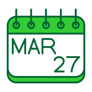 Takvim simgesi, vektör çizimi