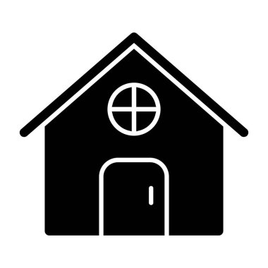 ev ikonu vektörü. Siyah vektör işareti. izole edilmiş sınır sembolü çizimi