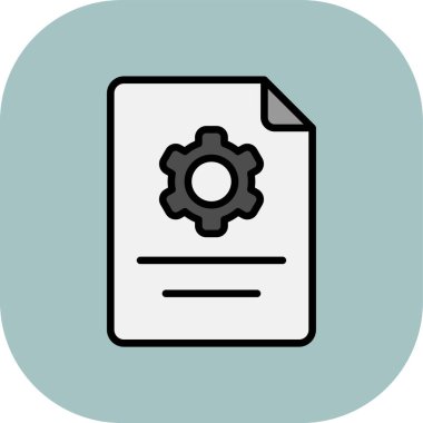 Vektör belgesi Simge illüstrasyonu