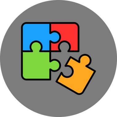 Bulmaca vektör resimleme tasarımı