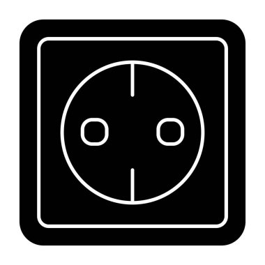 soket simgesi, vektör illüstrasyonu