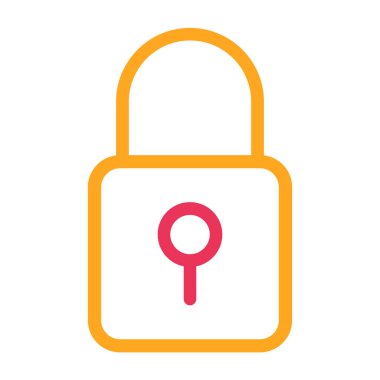 Soyut arkaplanda kilit simgesi izole edildi