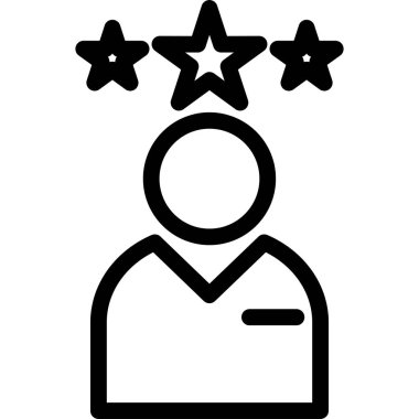 ödül yıldızı simgesi, vektör, illüstrasyon