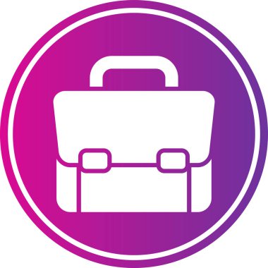 Çanta. Web simgesi basit illüstrasyon