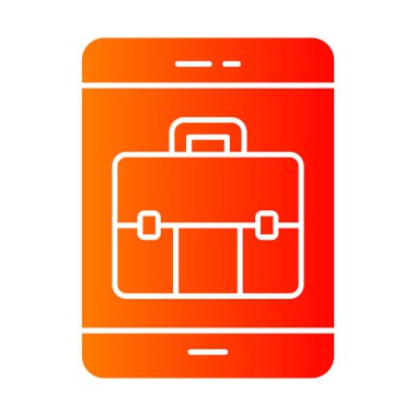 bavul ikonu vektör illüstrasyonu