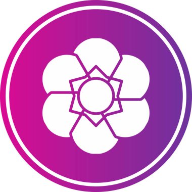 çiçek simgesi vektör illüstrasyonu