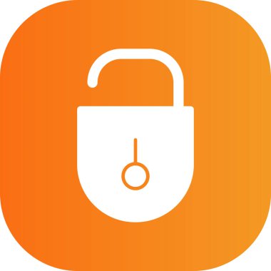 Güzel Kilit Vektörü Kabartma simgesi