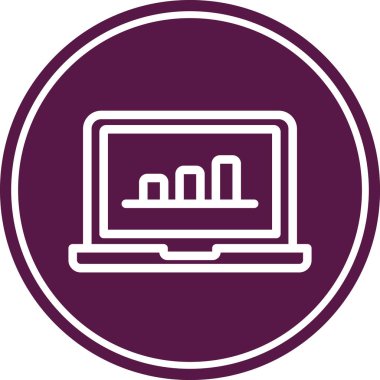 İş ve finans simgesinin vektör illüstrasyonu