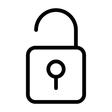 Kilit simgesini kilitle, taslak biçimi