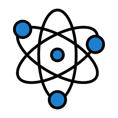 atom. Web simgesi basit illüstrasyon