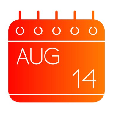 Kırmızı ve mavi takvimin çizimi